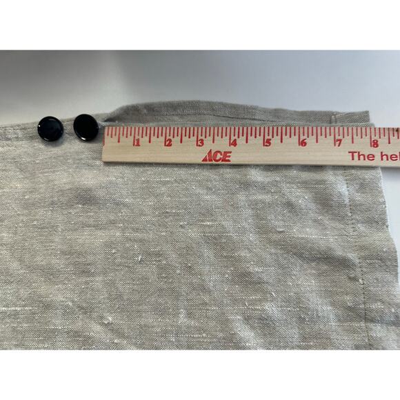 Vtg Positive Influence XL 100% Linen 2PC SET Midi Dress Zebra Lagenlook Safari - Picture 10 of 13